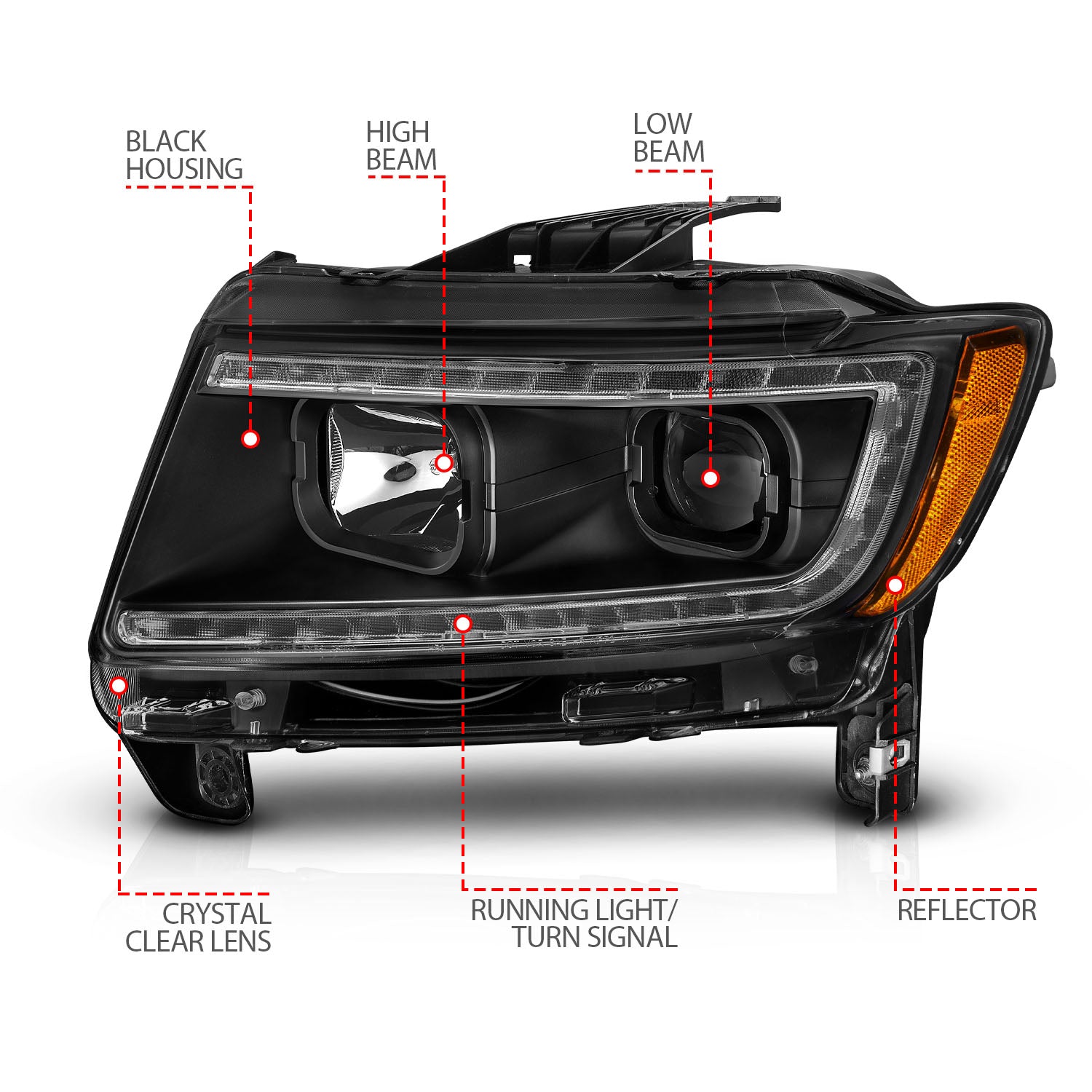 ANZO USA 111568 - Headlight Assembly