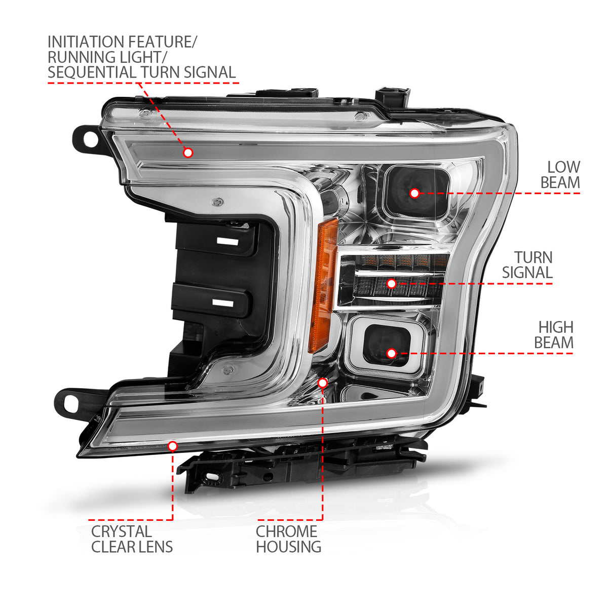 ANZO USA 111571 - LED Projector Headlight 4