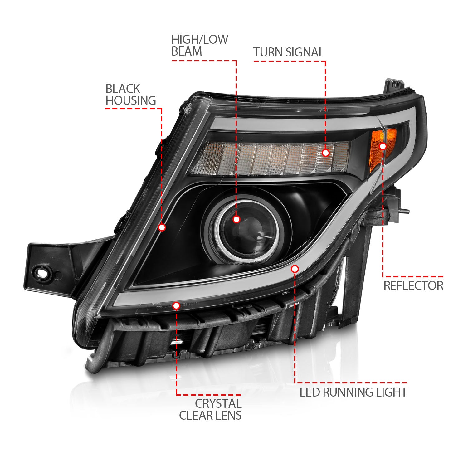 ANZO USA 111575 - Headlight Assembly