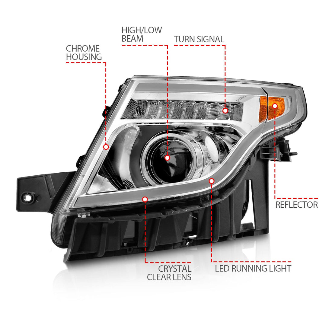 ANZO USA ANZO USA 111576 Headlight Assembly