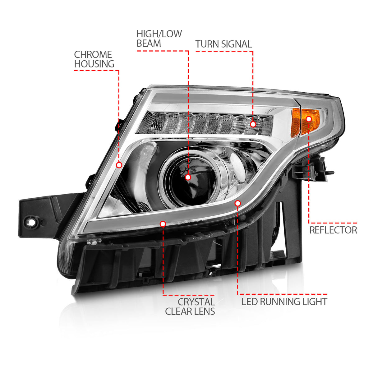 ANZO USA 111576 - Headlight Assembly