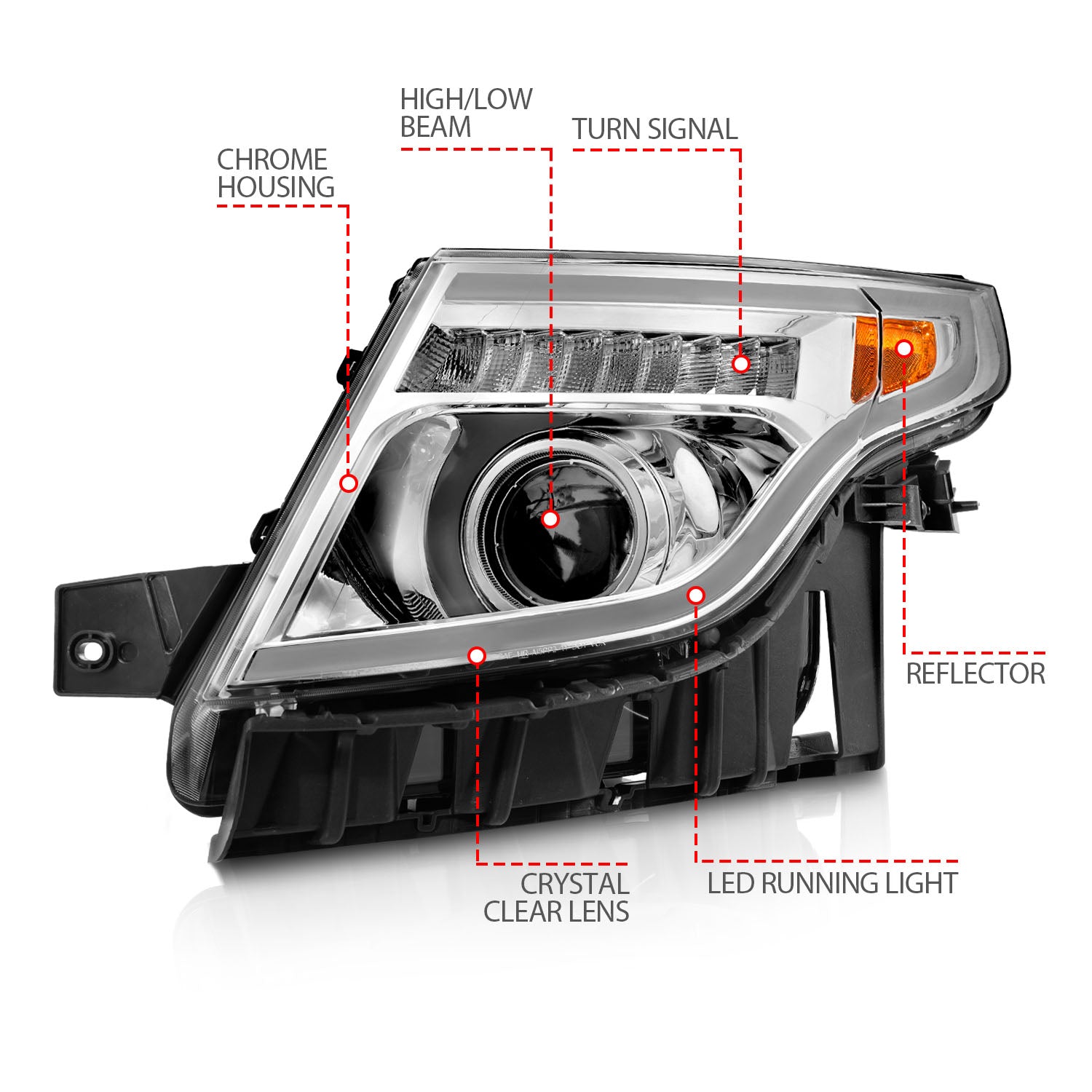 ANZO USA 111576 - Headlight Assembly