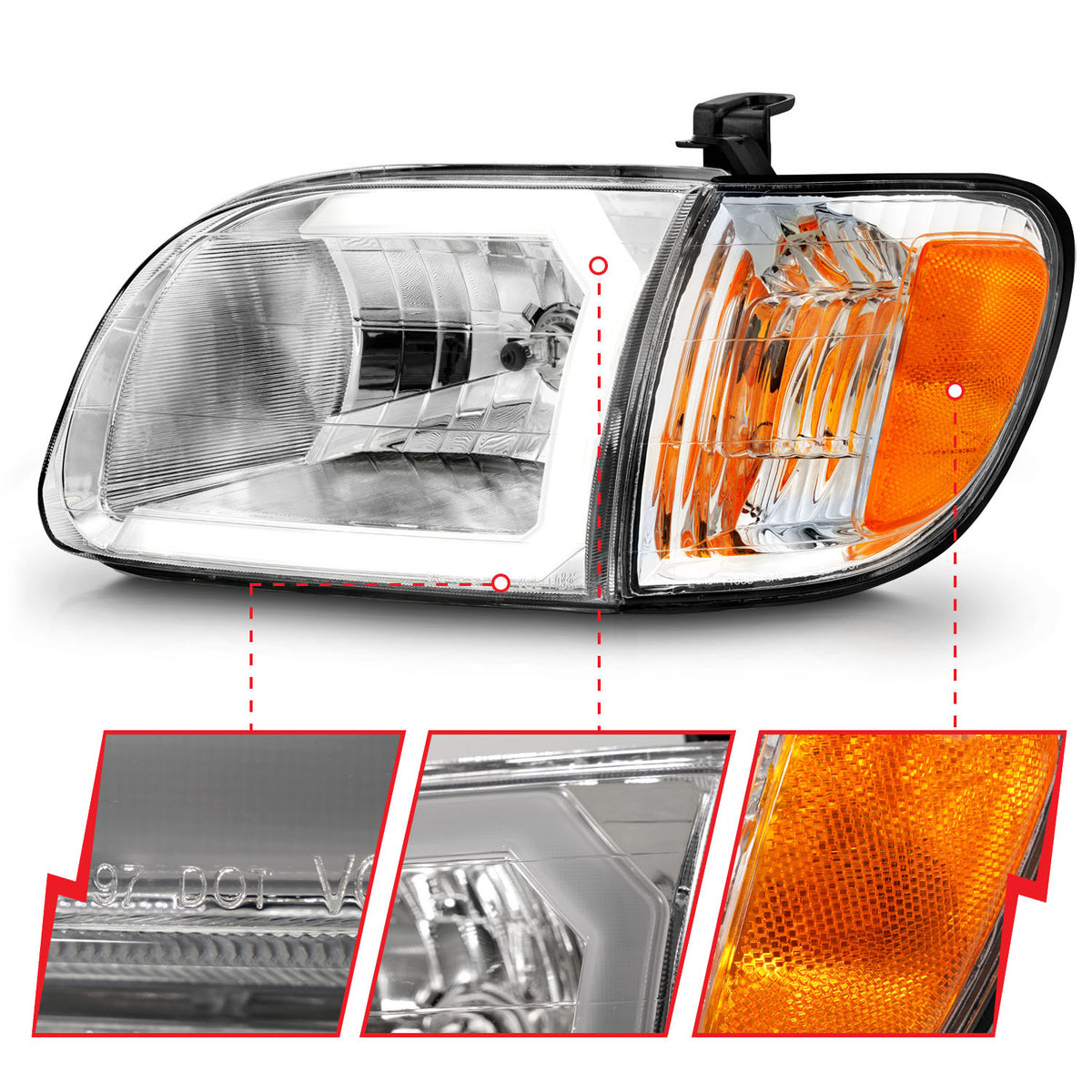 ANZO USA 111580 - Headlight Assembly