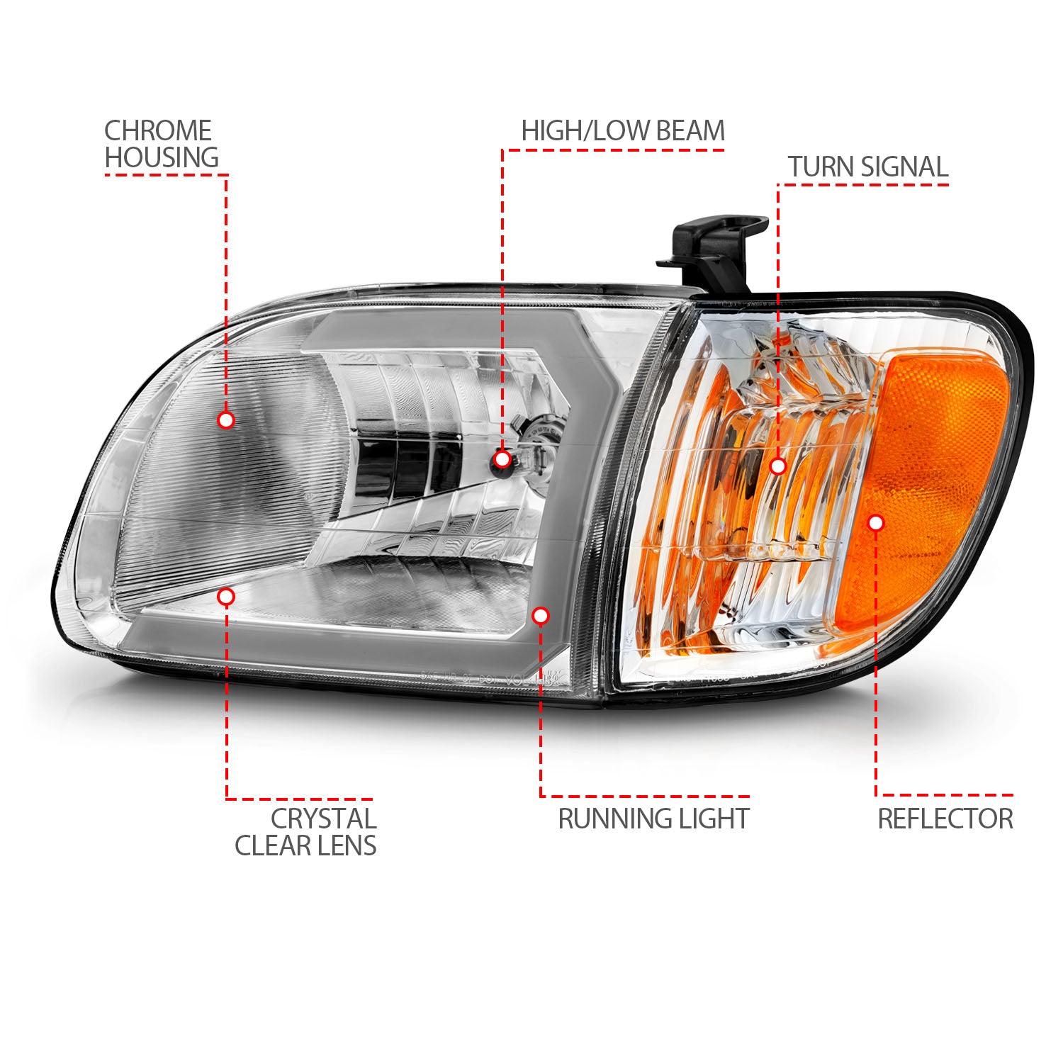 ANZO USA 111580 - Headlight Assembly