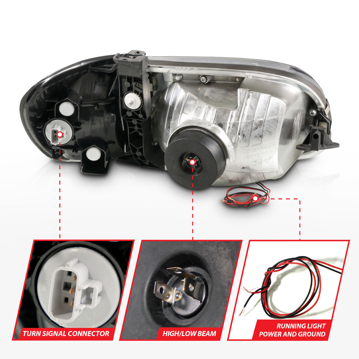 ANZO USA 111580 - Headlight Assembly