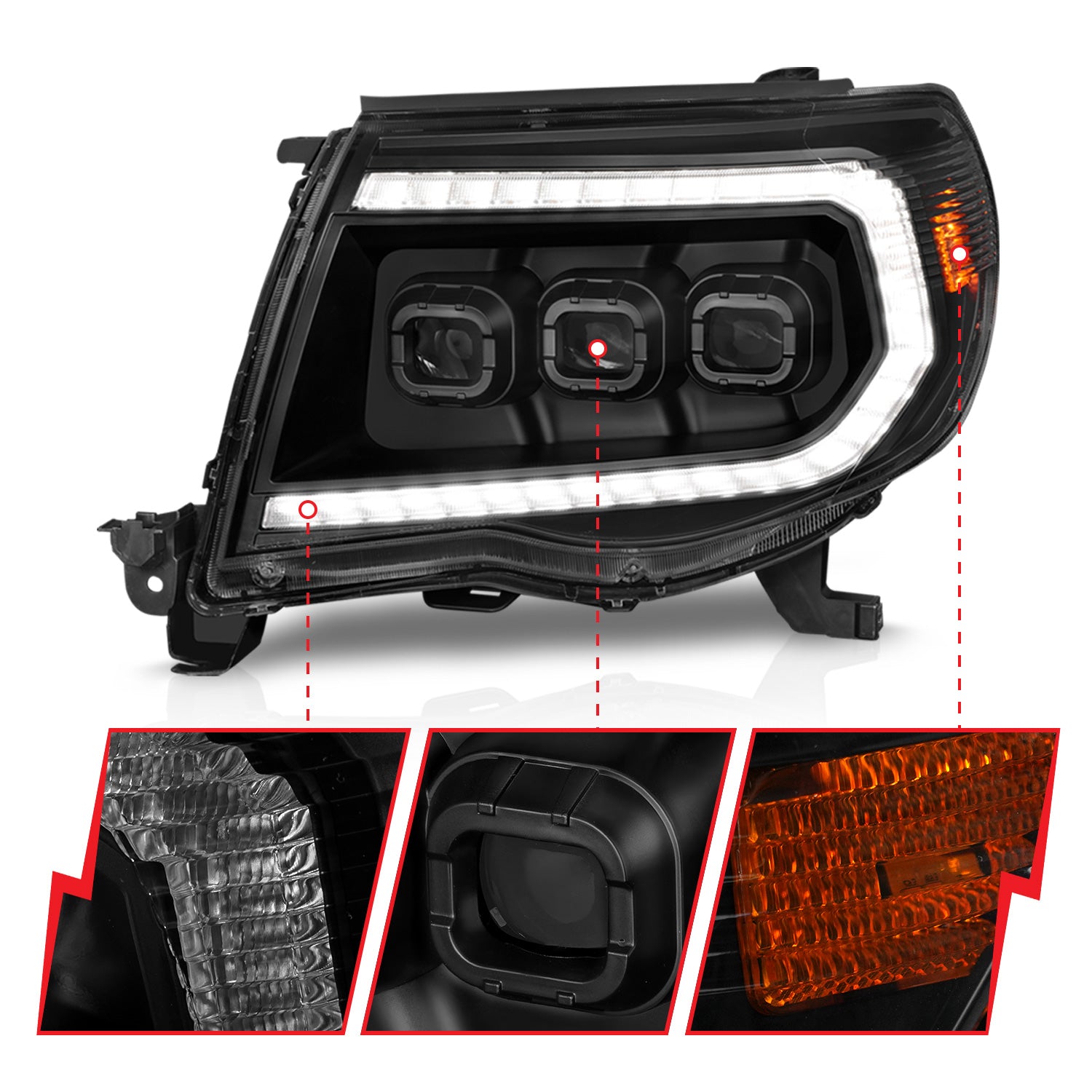 ANZO USA 111581 - LED Projector Headlight 5