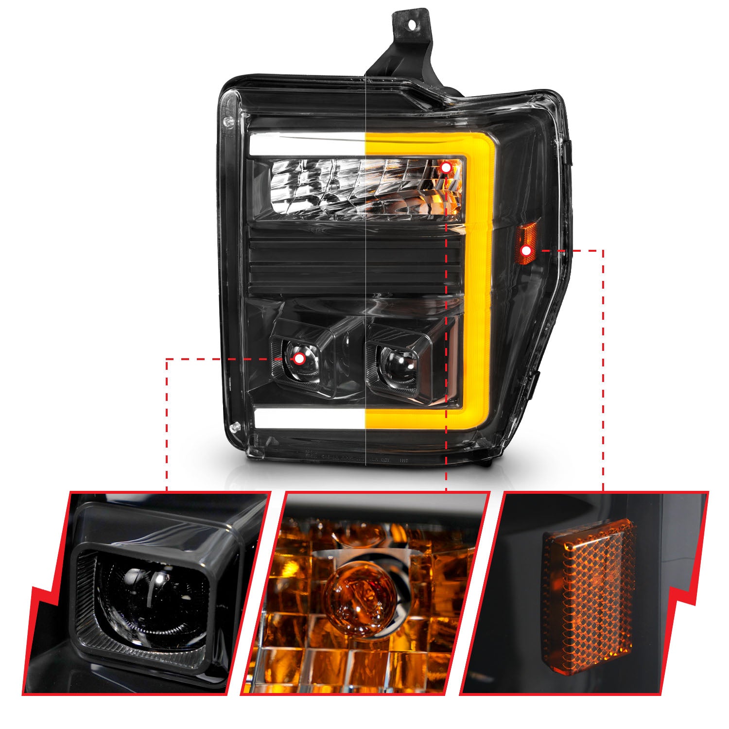 ANZO USA 111586 - Headlight Assembly