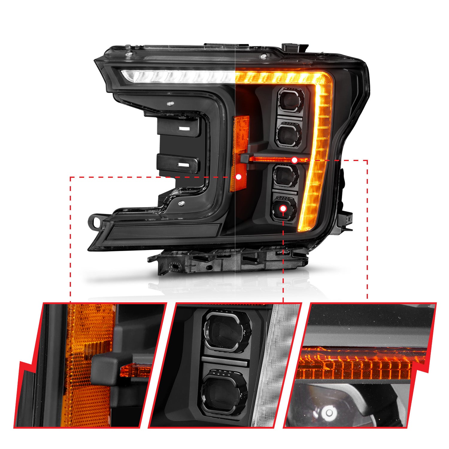 ANZO USA 111589X - Headlight Assembly