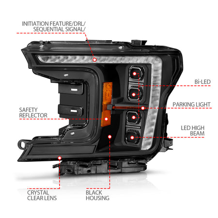 ANZO USA 111589X - Headlight Assembly