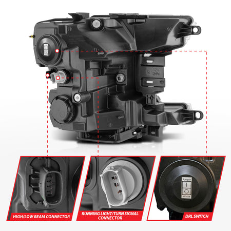 ANZO USA 111589X - Headlight Assembly
