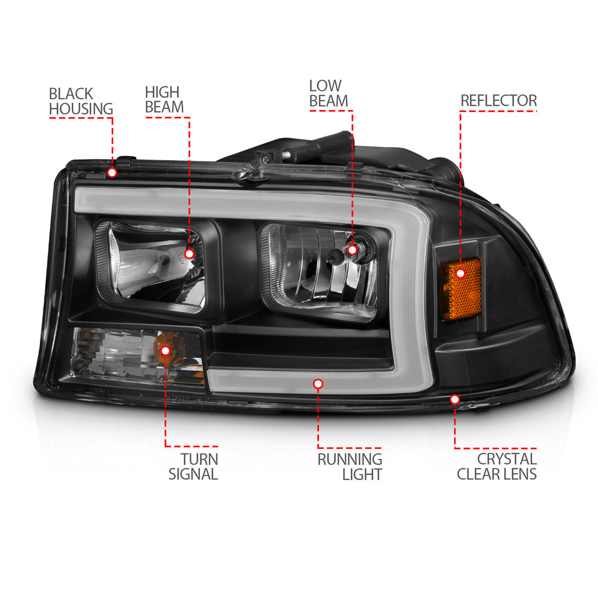 ANZO USA 111591 - Headlight Assembly