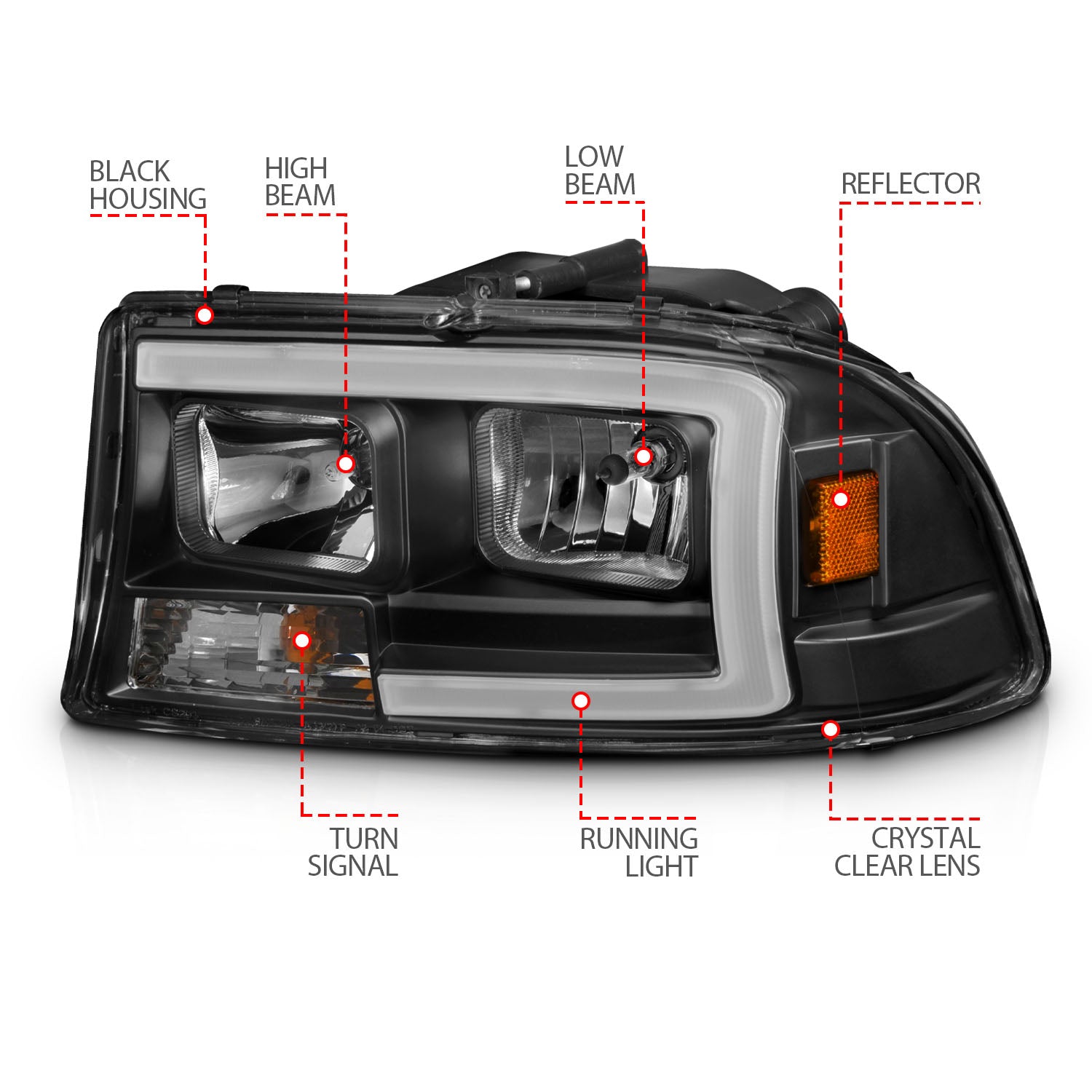 ANZO USA 111591 - Headlight Assembly