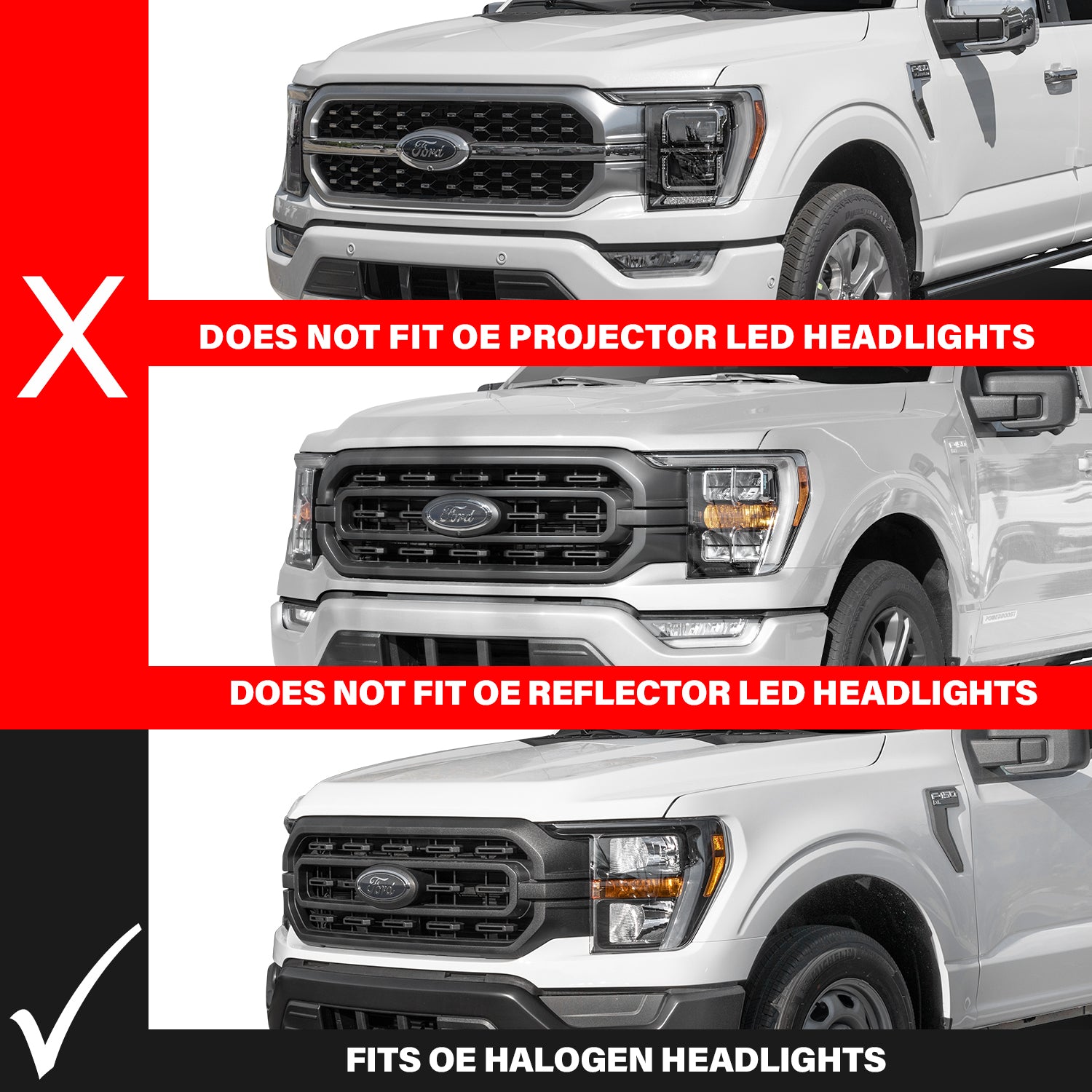 ANZO USA 111593X-L - Z-SERIES FULL LED PROJECTOR HEADLIGHTS DRIVER SIDE