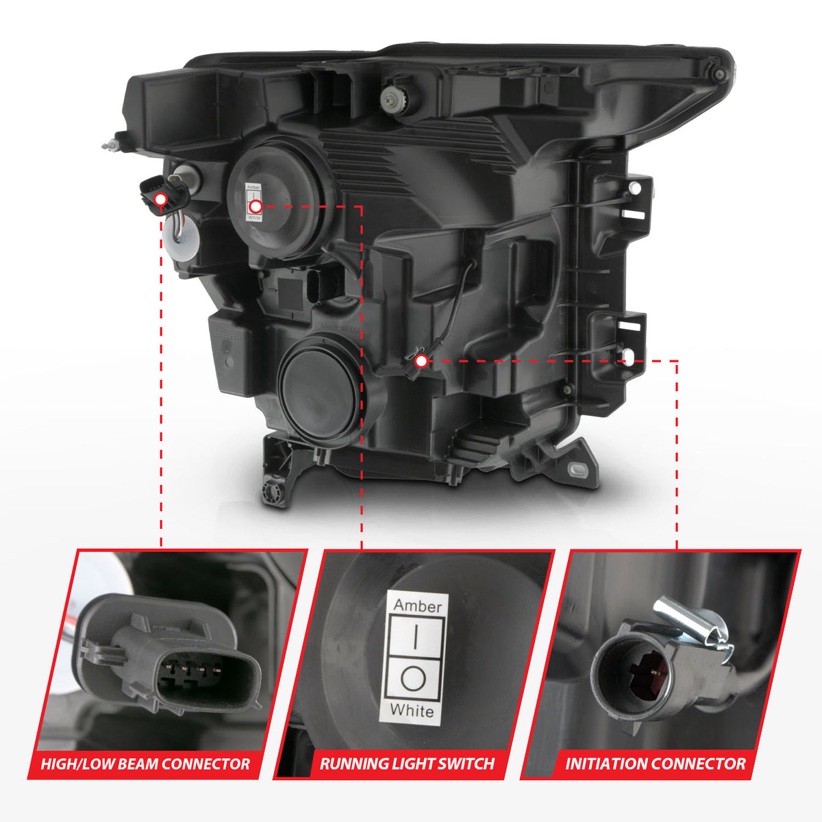ANZO USA 111593X-R - Z-SERIES FULL LED PROJECTOR HEADLIGHTS PASSENGER SIDE 5