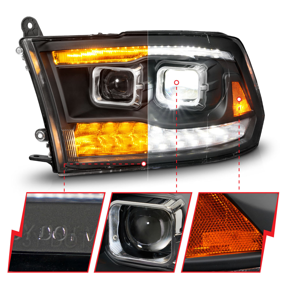 ANZO USA 111595 - LED Projector Headlight 3