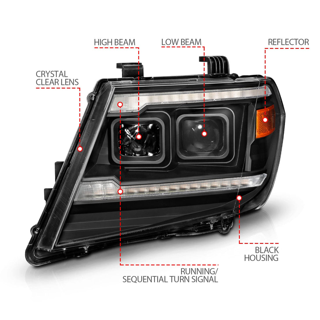 ANZO USA ANZO USA 111597 Headlight Assembly
