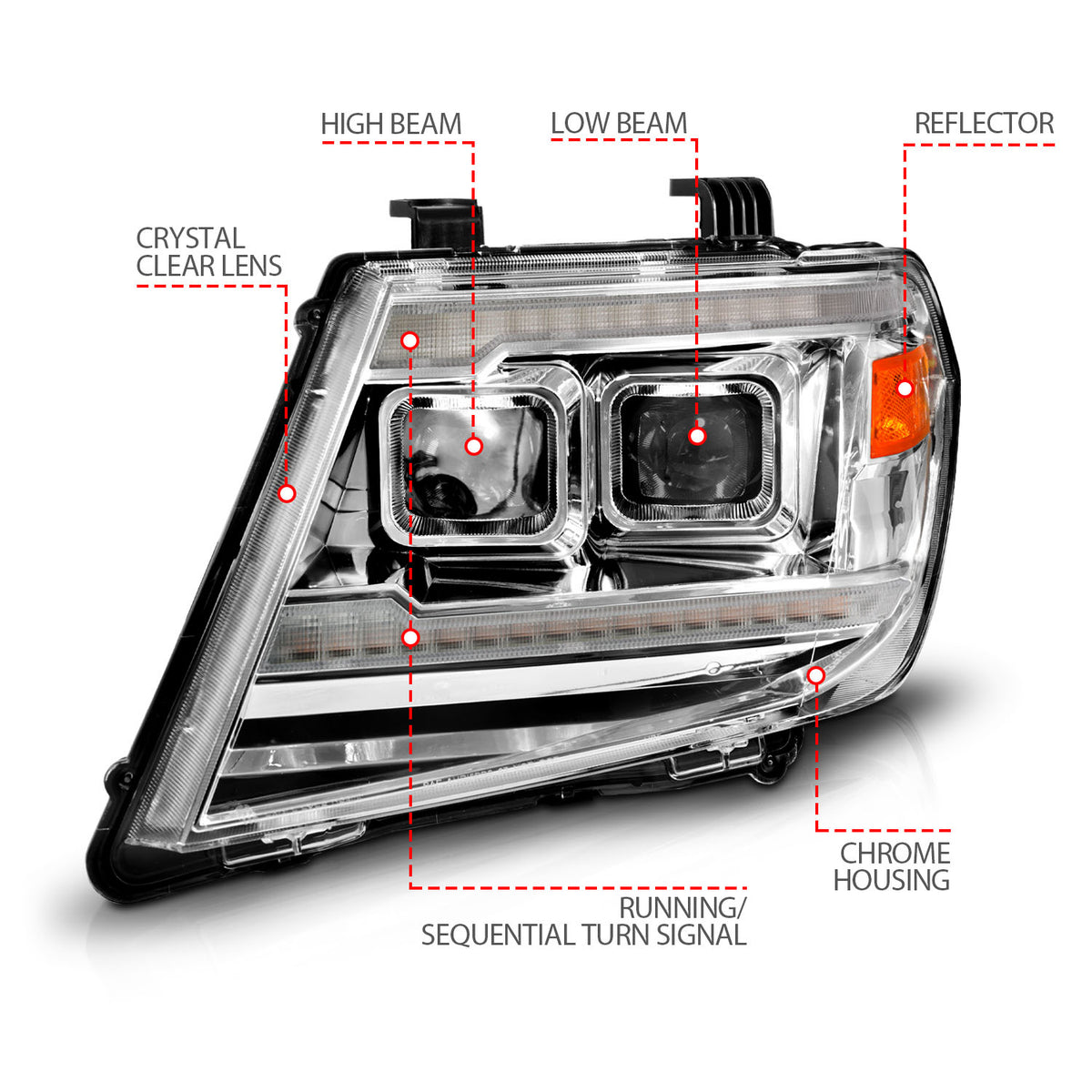 ANZO USA 111598 - Headlight Assembly