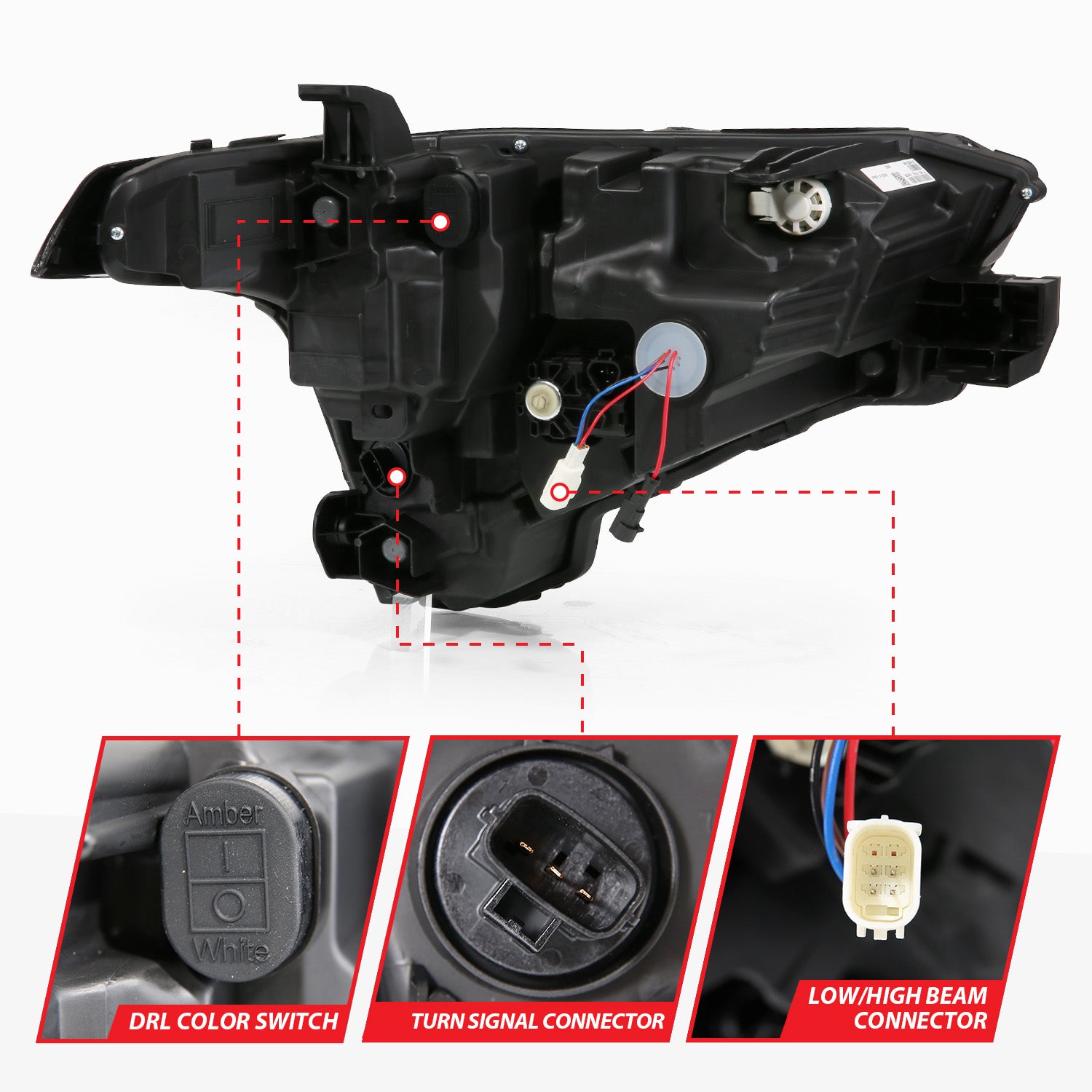 ANZO USA NA ANZO USA 111599X-L - Z-SERIES FULL LED PROJECTOR HEADLIGHTS DRIVER SIDE