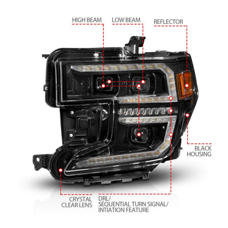 ANZO USA 111600 - LED Projector Headlights 4