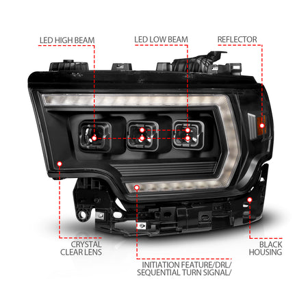 ANZO USA 111601X-L - LED Projector Headlight 4