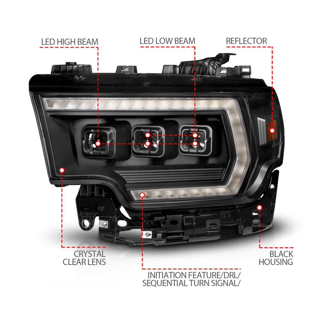 ANZO USA 111601X-L - LED Projector Headlight