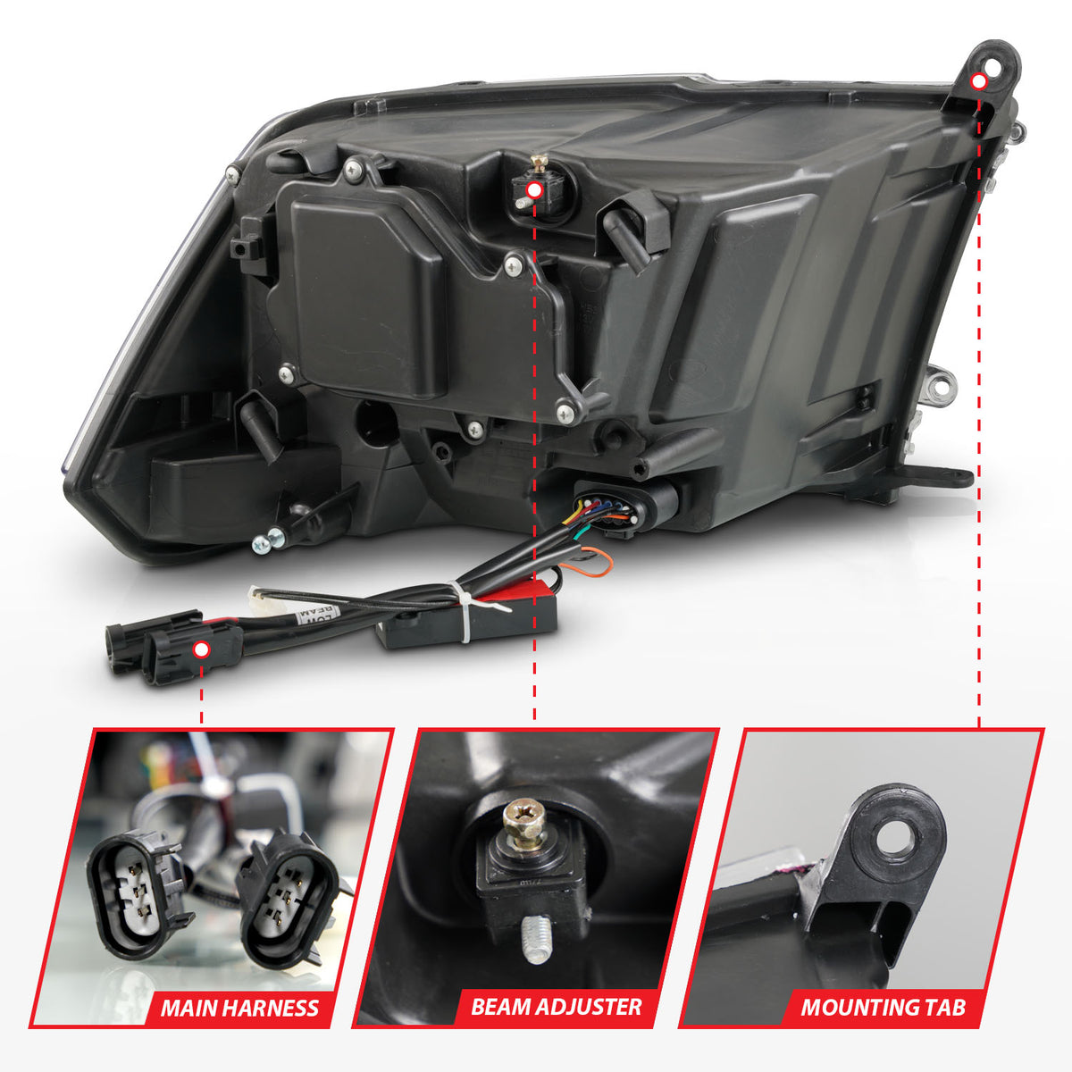 ANZO USA 111609 - Headlight Assembly