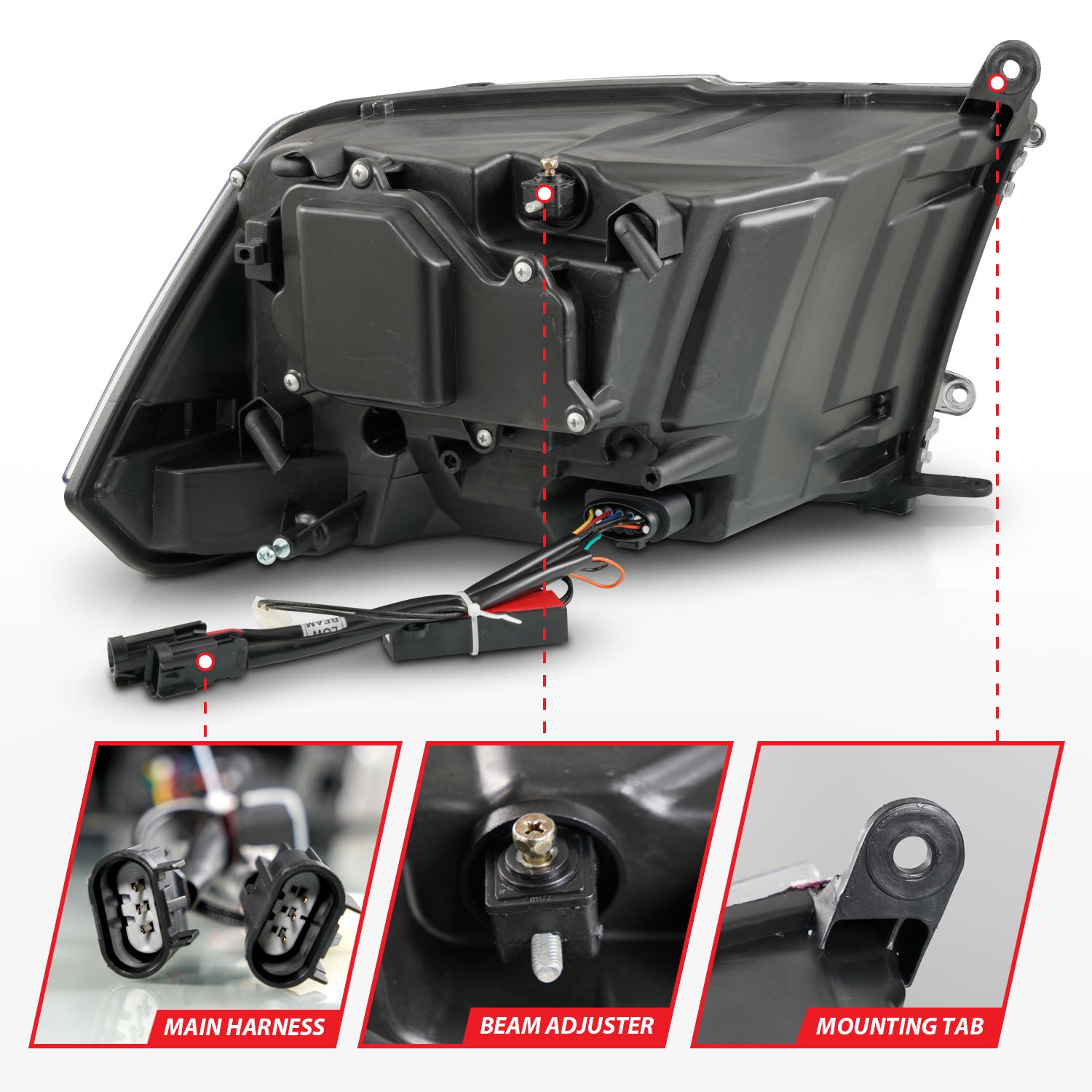 ANZO USA 111609 - Headlight Assembly