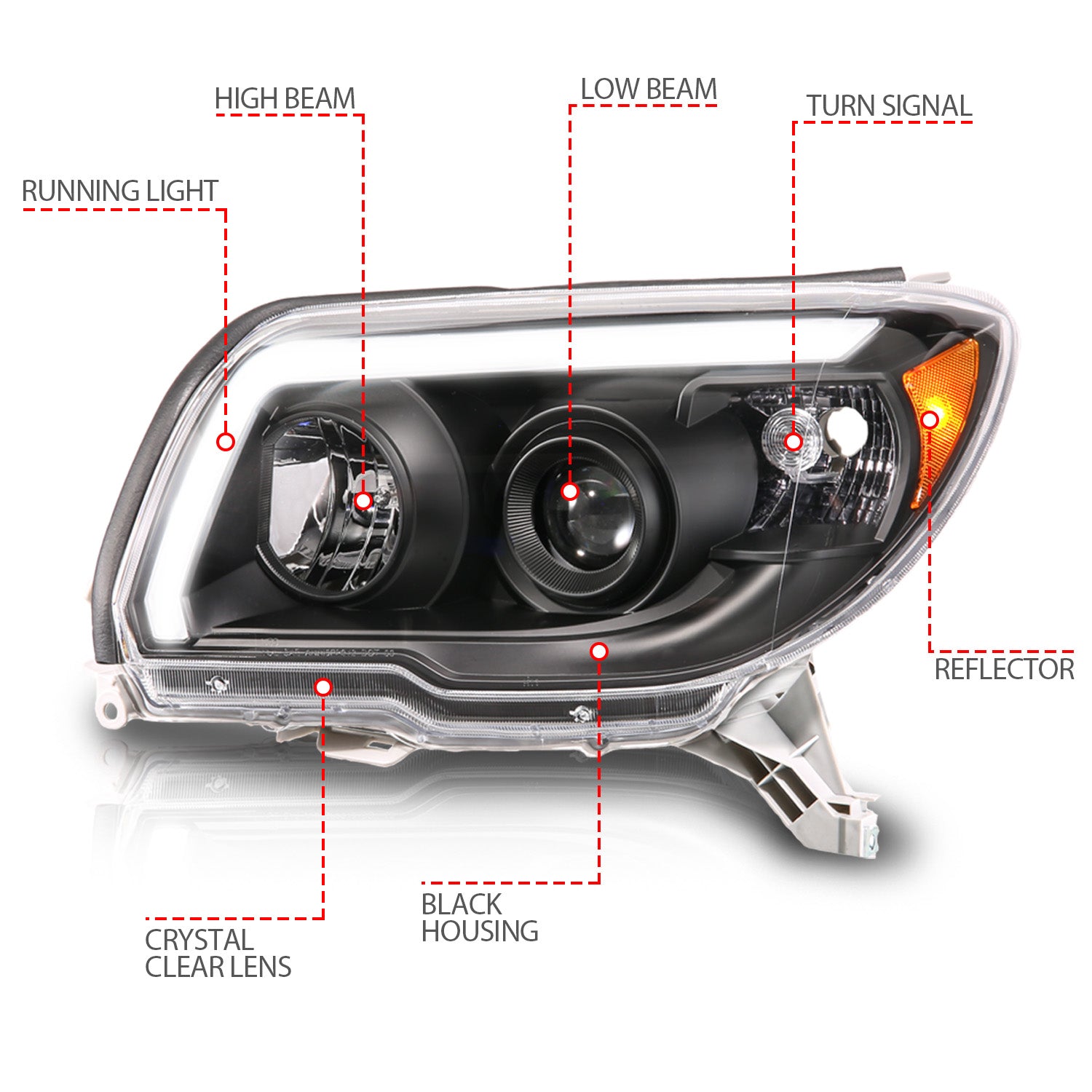 ANZO USA 111616 - Headlight Assembly