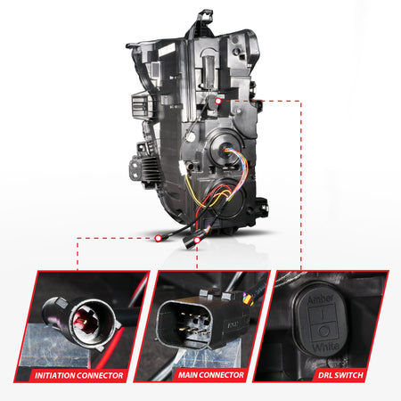 ANZO USA 111619X-R - Headlight Assembly