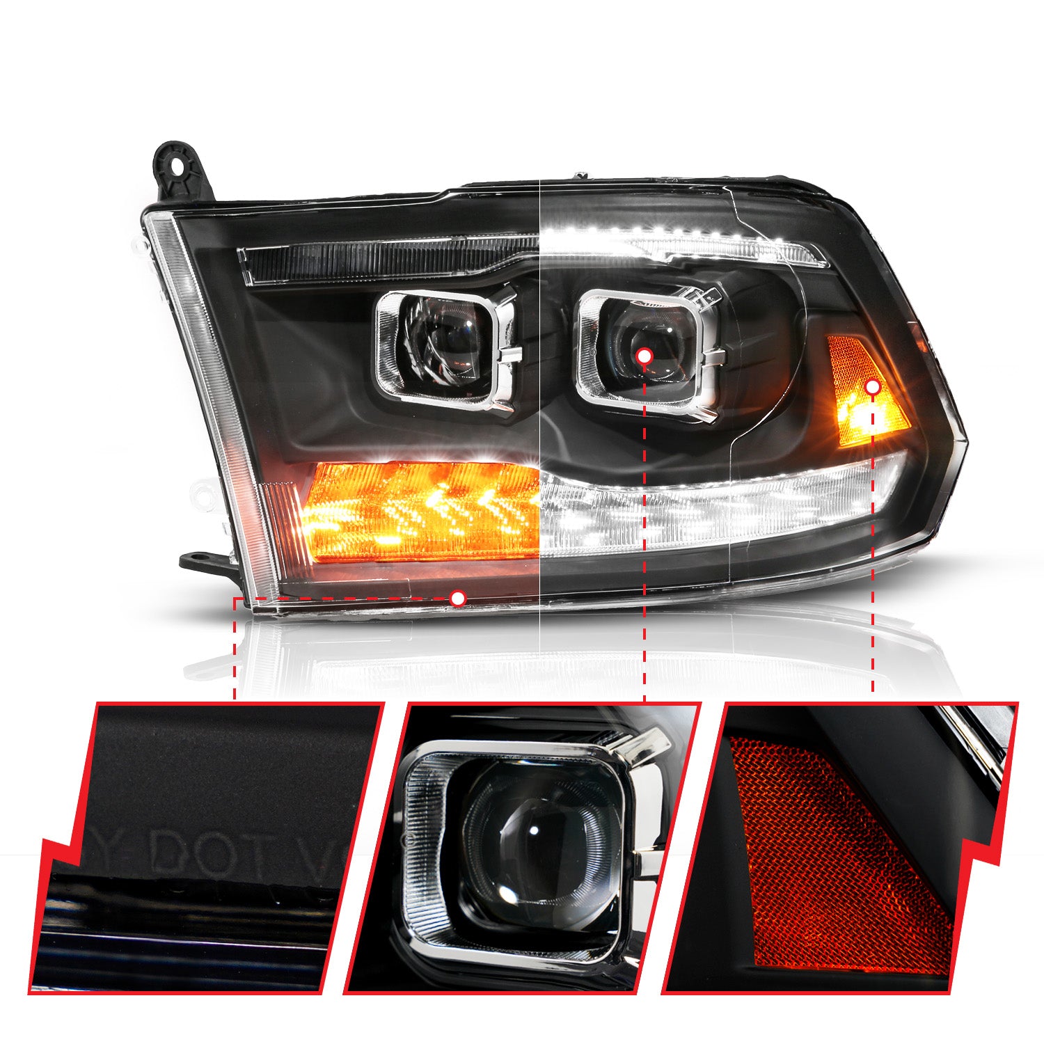 ANZO USA 111626A - Headlight Set