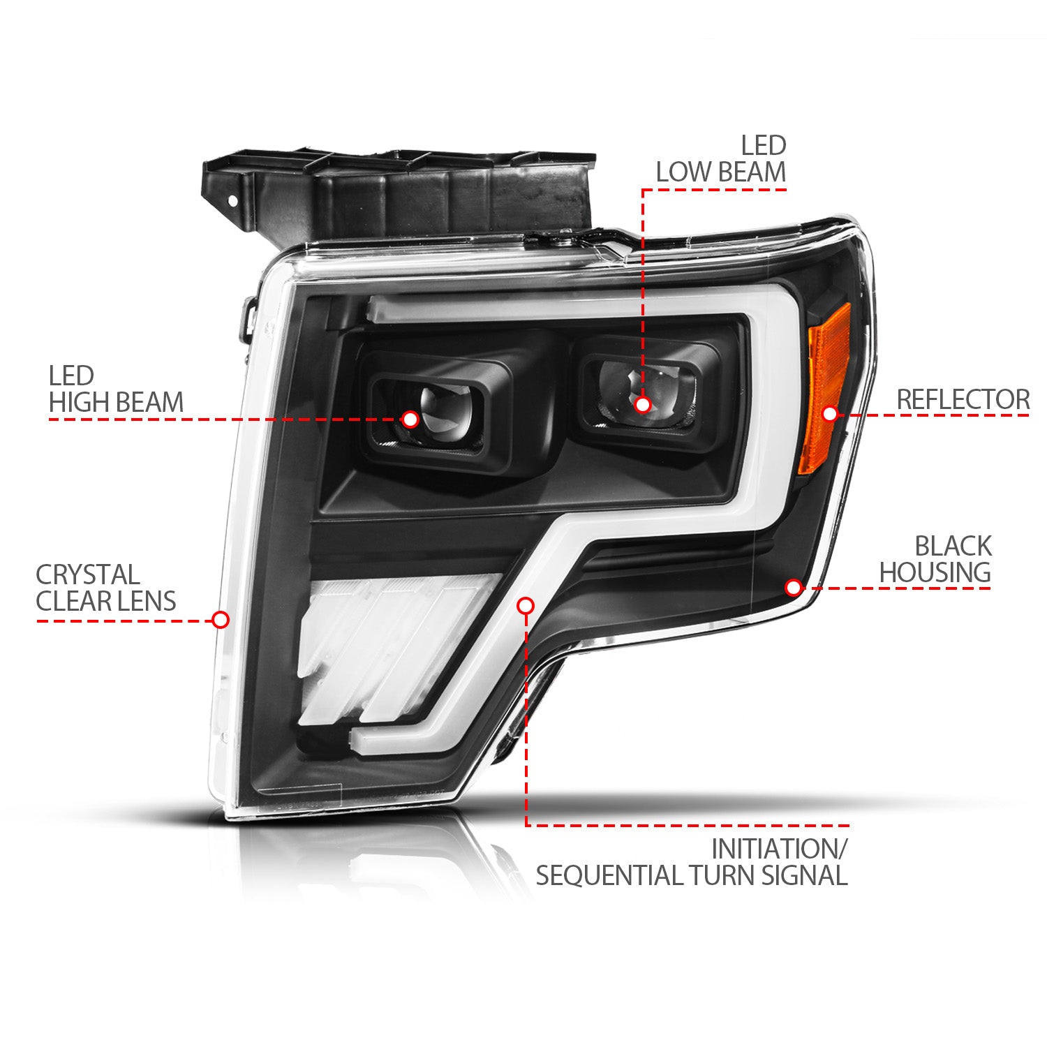 ANZO USA 111629A - Headlight Assembly