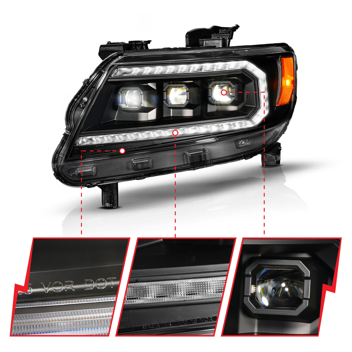 ANZO USA 111634 - LED Projector Headlight 3