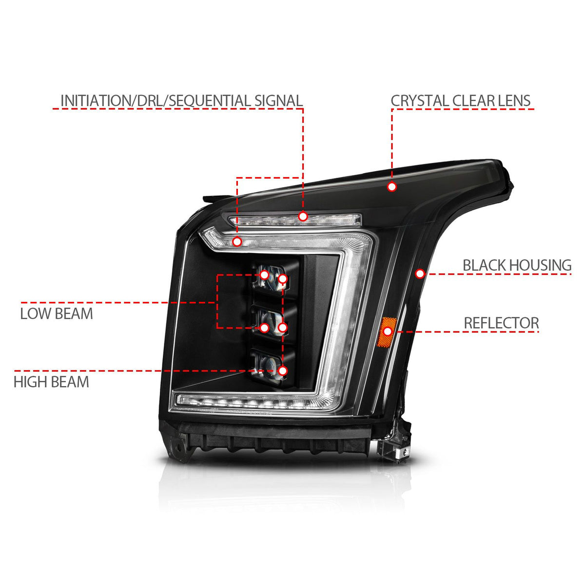 ANZO USA 111635X-R - LED Projector Headlight 3