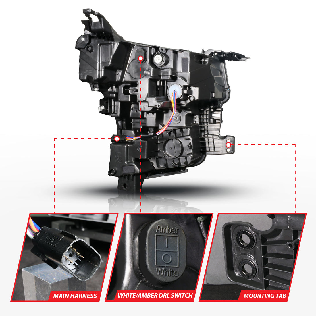 ANZO USA 111636X-L - LED Projector Headlight