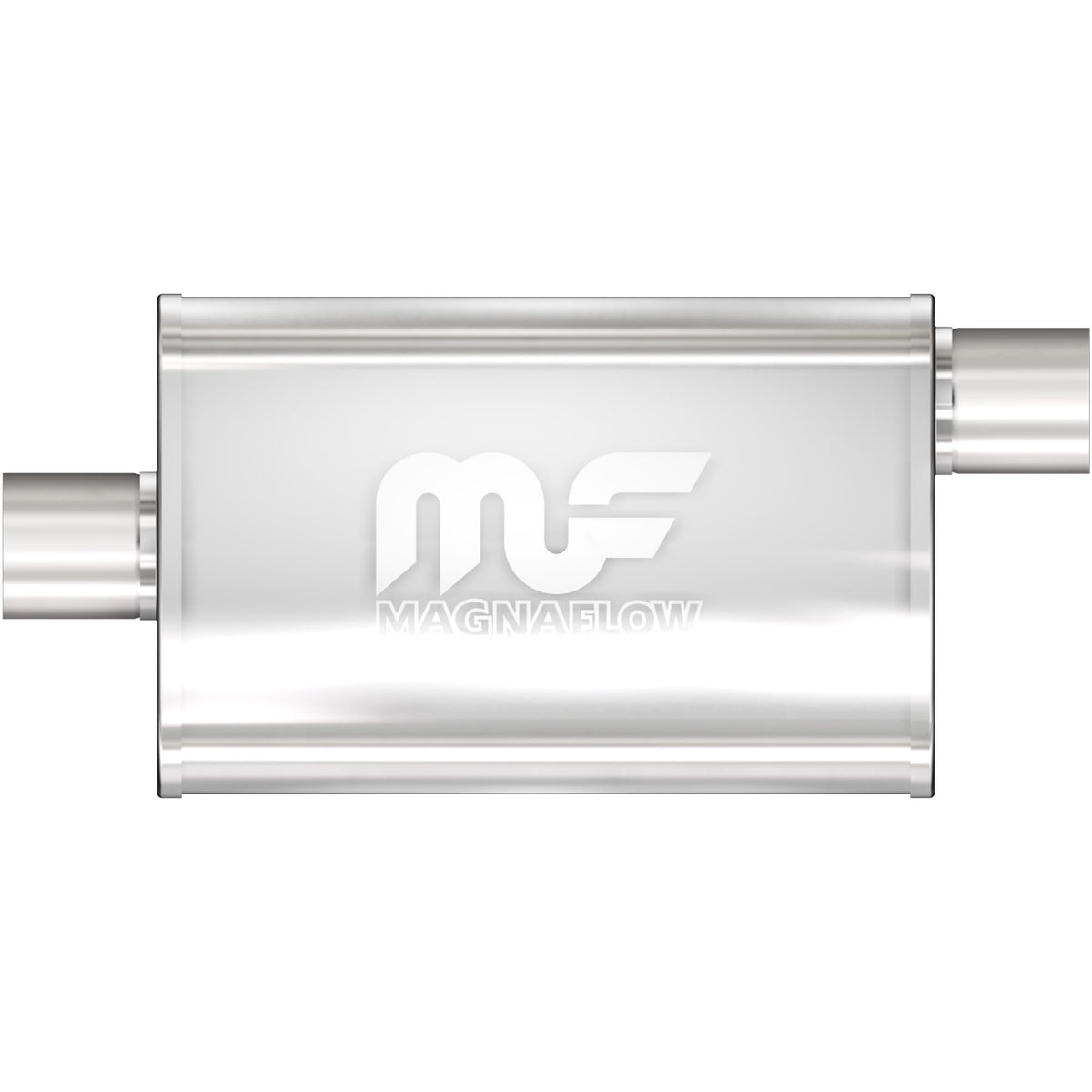 MagnaFlow Exhaust Products Exhaust MagnaFlow Exhaust Products 11229 - Straight-Through Performance Muffler; 3in. Offset/Center; 4x14x9 Body