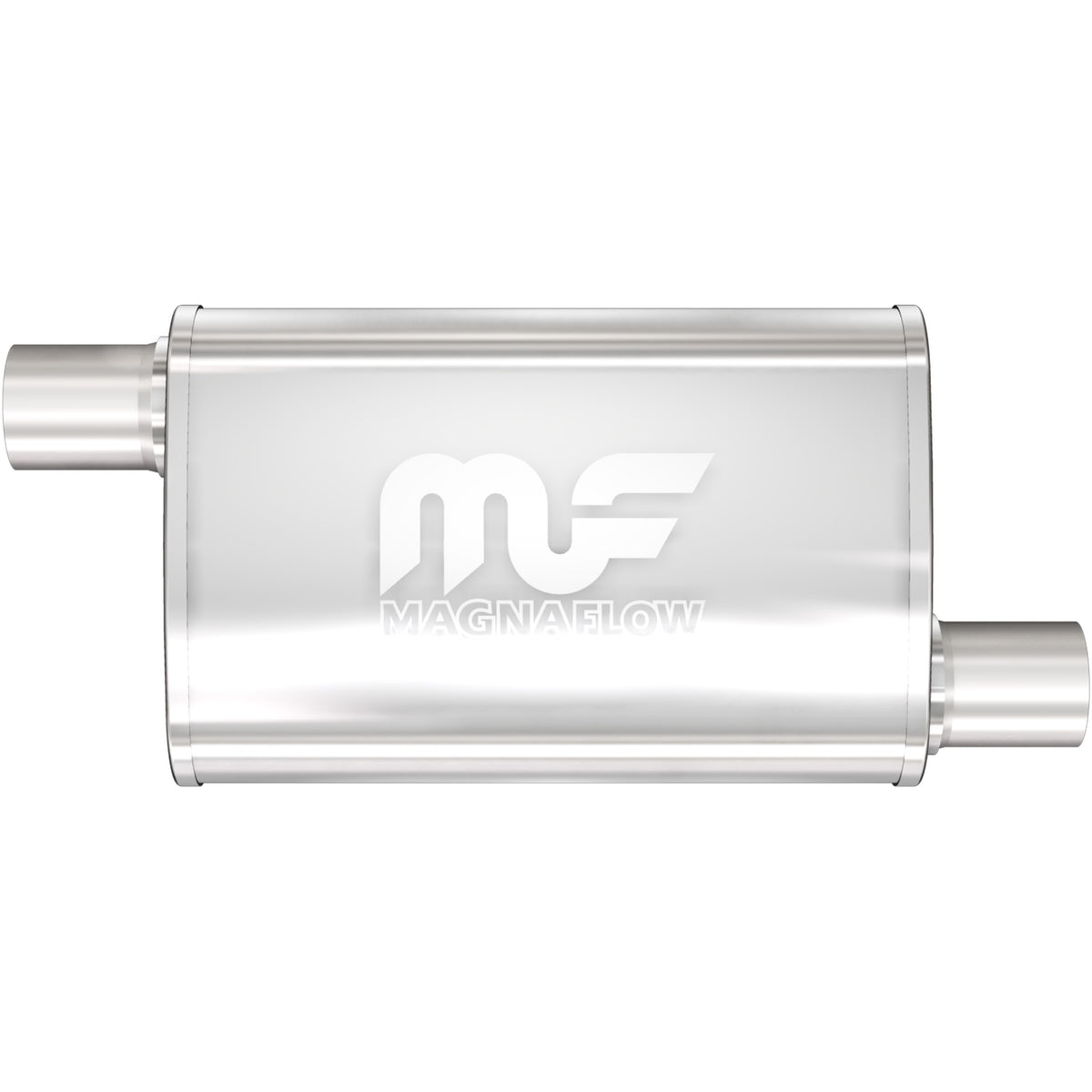MagnaFlow Exhaust Products 11234 - Straight-Through Performance Muffler; 2in. Offset/Offset; 4x14x9 Body 2