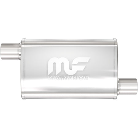 MagnaFlow Exhaust Products 11234 - Straight-Through Performance Muffler; 2in. Offset/Offset; 4x14x9 Body 2