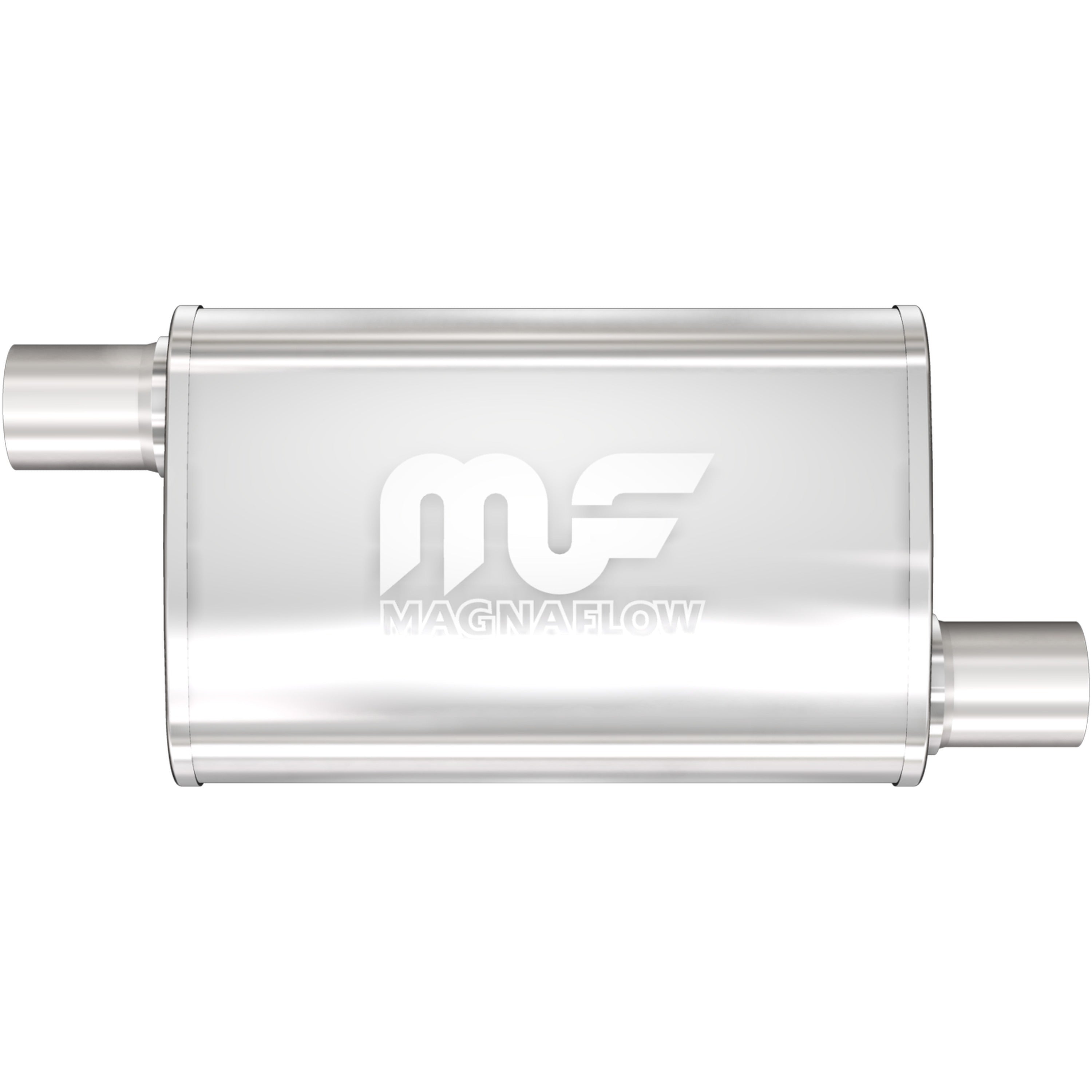 MagnaFlow Exhaust Products 11235 - Straight-Through Performance Muffler; 2.25in. Offset/Offset; 4x14x9 Body 1