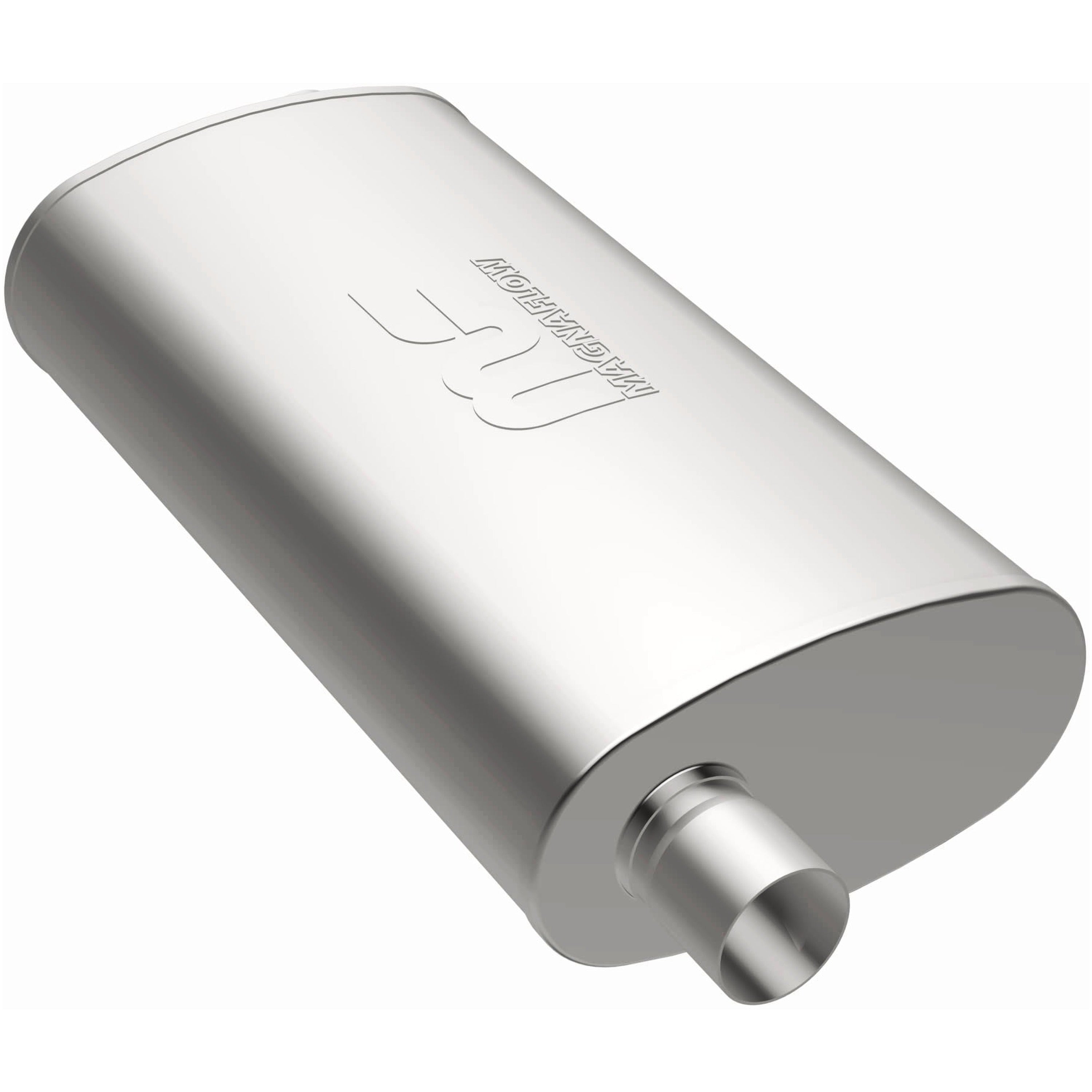 MagnaFlow Exhaust Products 11235 - Straight-Through Performance Muffler; 2.25in. Offset/Offset; 4x14x9 Body 2