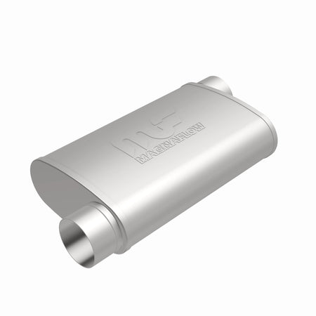 MagnaFlow Exhaust Products 11239 - Straight-Through Performance Muffler; 3in. Offset/Offset; 4x14x9 Body 2