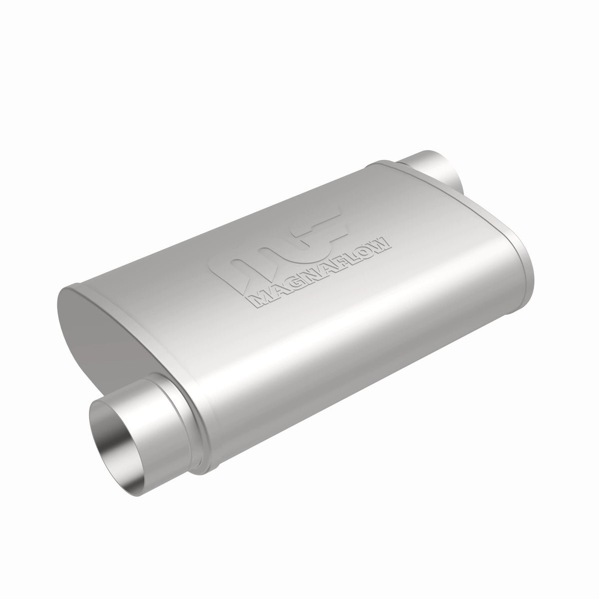 MagnaFlow Exhaust Products 11239 - Straight-Through Performance Muffler; 3in. Offset/Offset; 4x14x9 Body 4