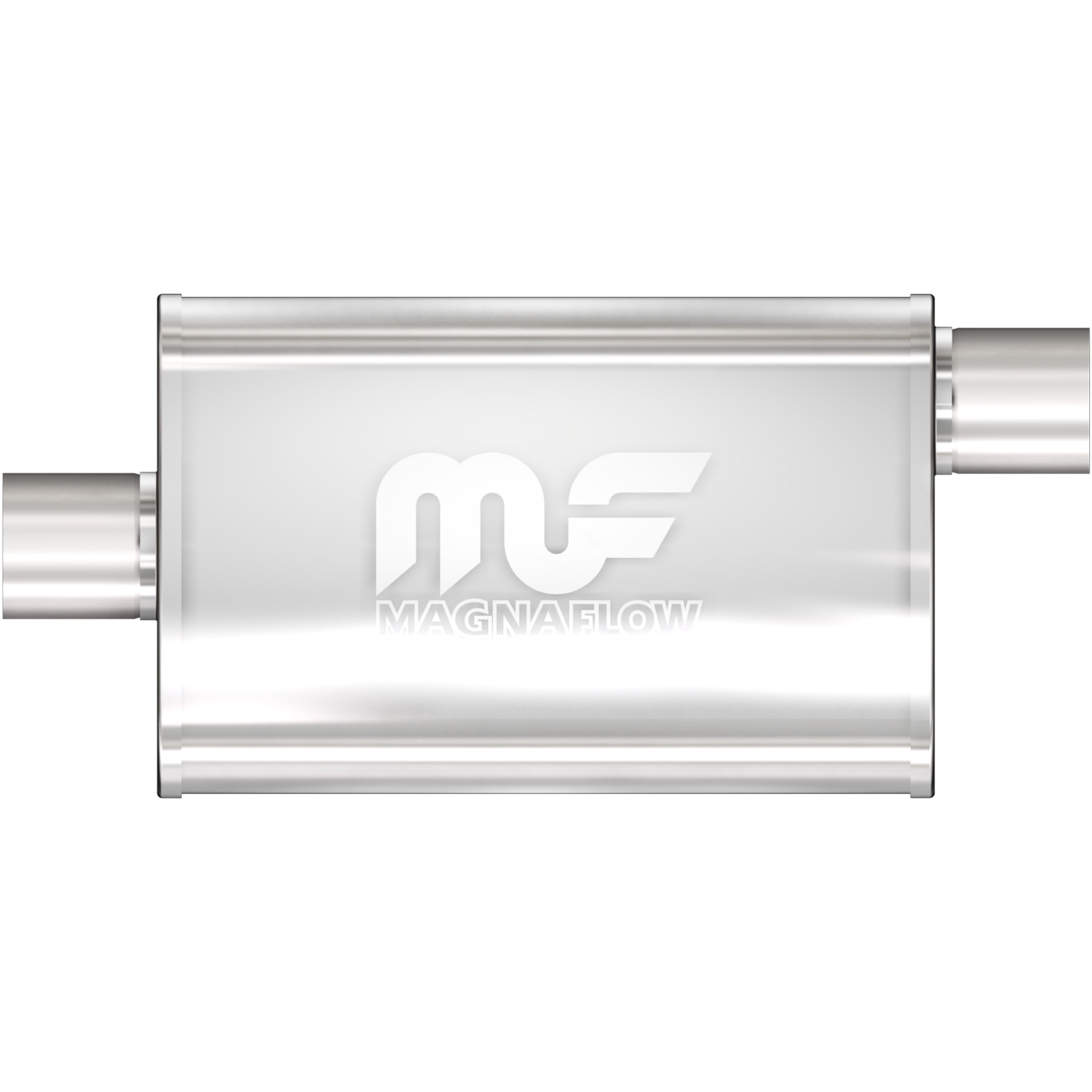 MagnaFlow Exhaust Products 11254 - Straight-Through Performance Muffler; 2in. Offset/Center; 4x18x9 Body 3