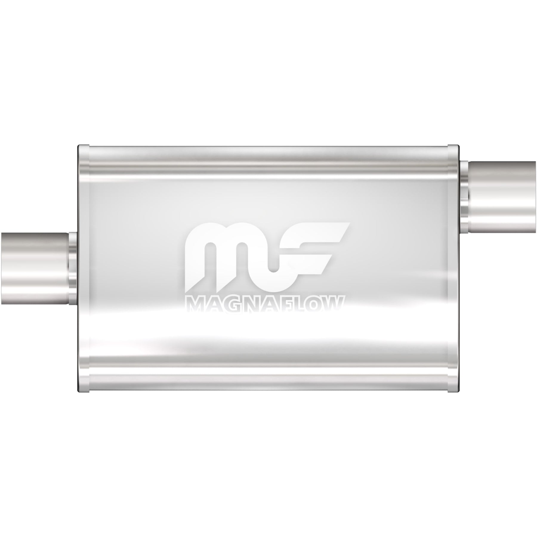 MagnaFlow Exhaust Products Exhaust MagnaFlow Exhaust Products 11255 - Straight-Through Performance Muffler; 2.25in. Offset/Center; 4x18x9 Body