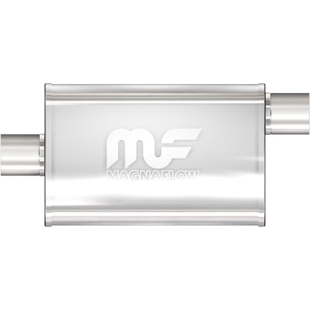 MagnaFlow Exhaust Products Exhaust MagnaFlow Exhaust Products 11255 - Straight-Through Performance Muffler; 2.25in. Offset/Center; 4x18x9 Body