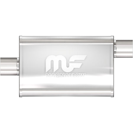 MagnaFlow Exhaust Products 11259 - Straight-Through Performance Muffler; 3in. Offset/Center; 4x18x9 Body 1