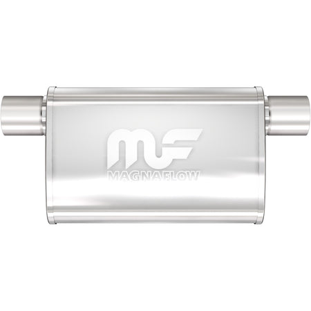 MagnaFlow Exhaust Products 11376 - Straight-Through Performance Muffler; 2.5in. Offset Same Side; 4x11x9 Body 1