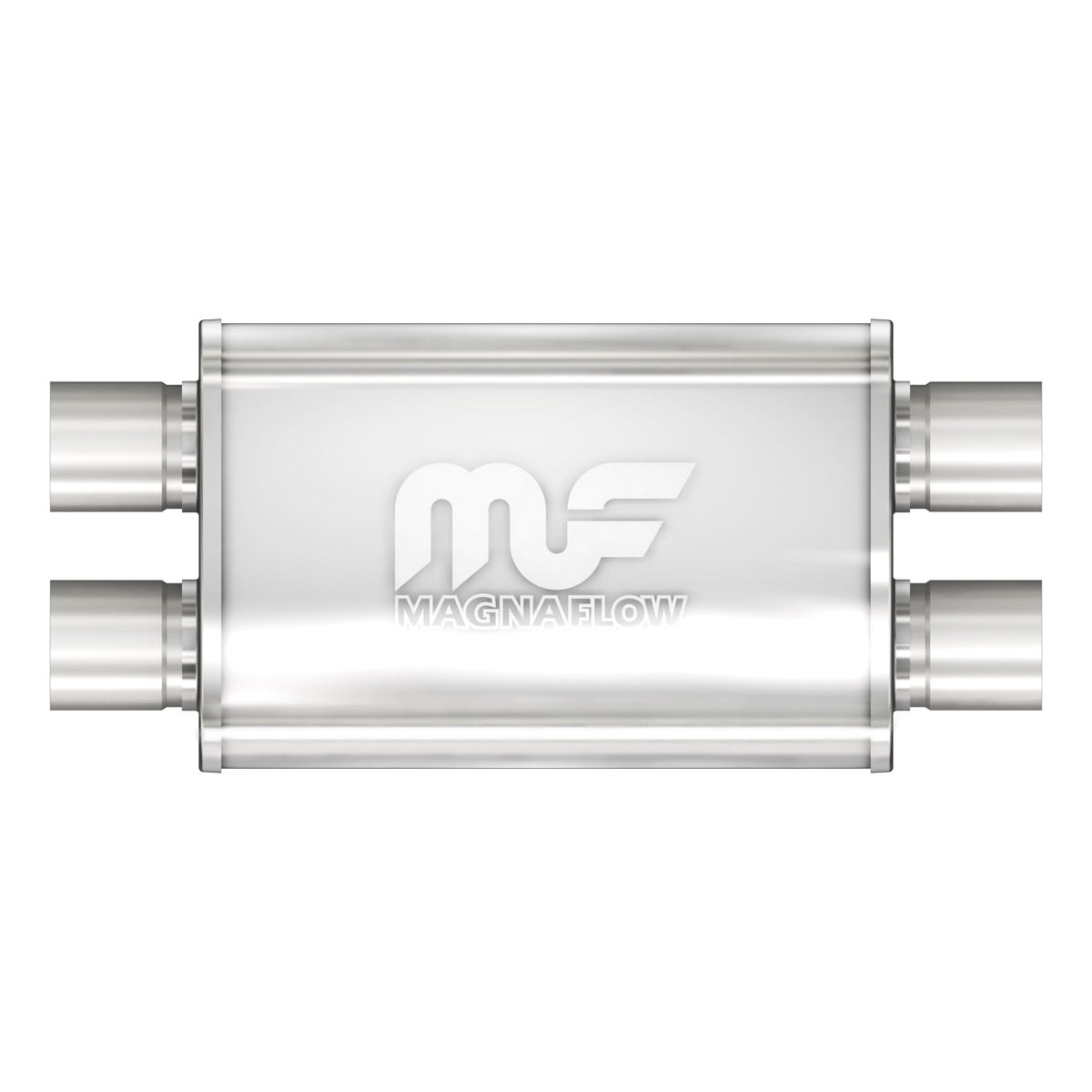 MagnaFlow Exhaust Products 11379 - Straight-Through Performance Muffler; 2.5in. Dual/Dual; 4x11x9 Body 5