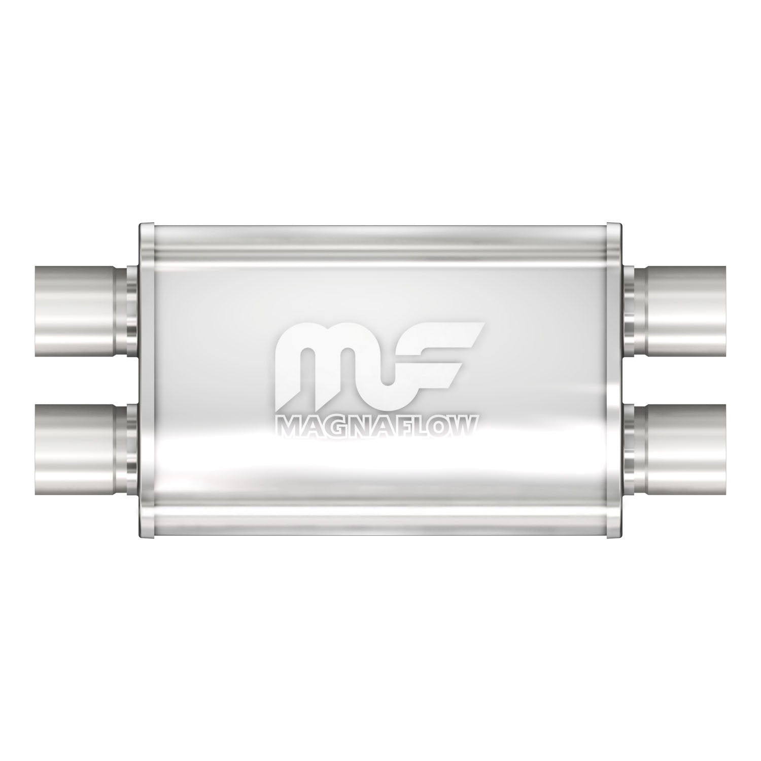 MagnaFlow Exhaust Products 11379 - Straight-Through Performance Muffler; 2.5in. Dual/Dual; 4x11x9 Body 5