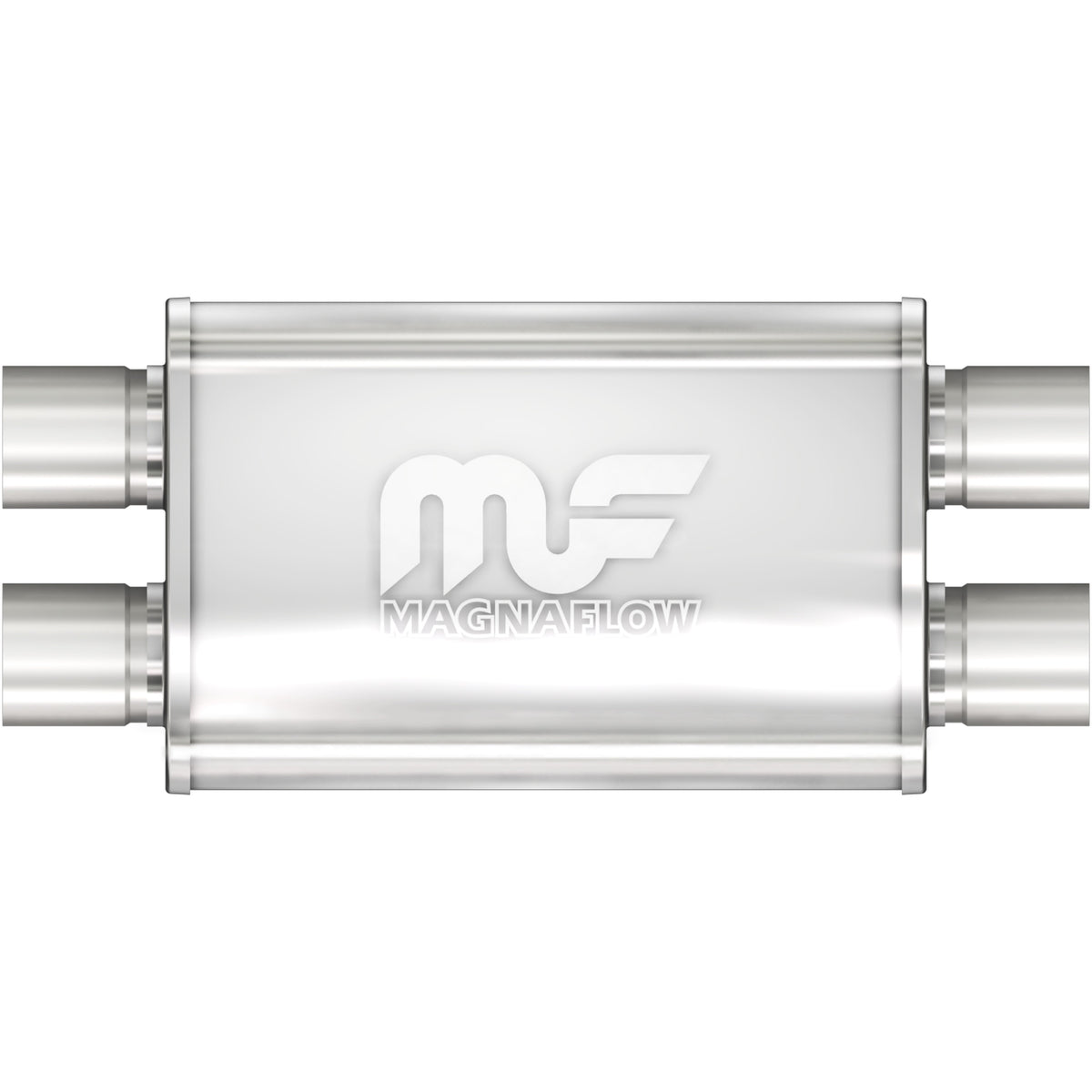 MagnaFlow Exhaust Products 11385 - Straight-Through Performance Muffler; 2.25in. Dual/Dual; 4x14x9 Body 1