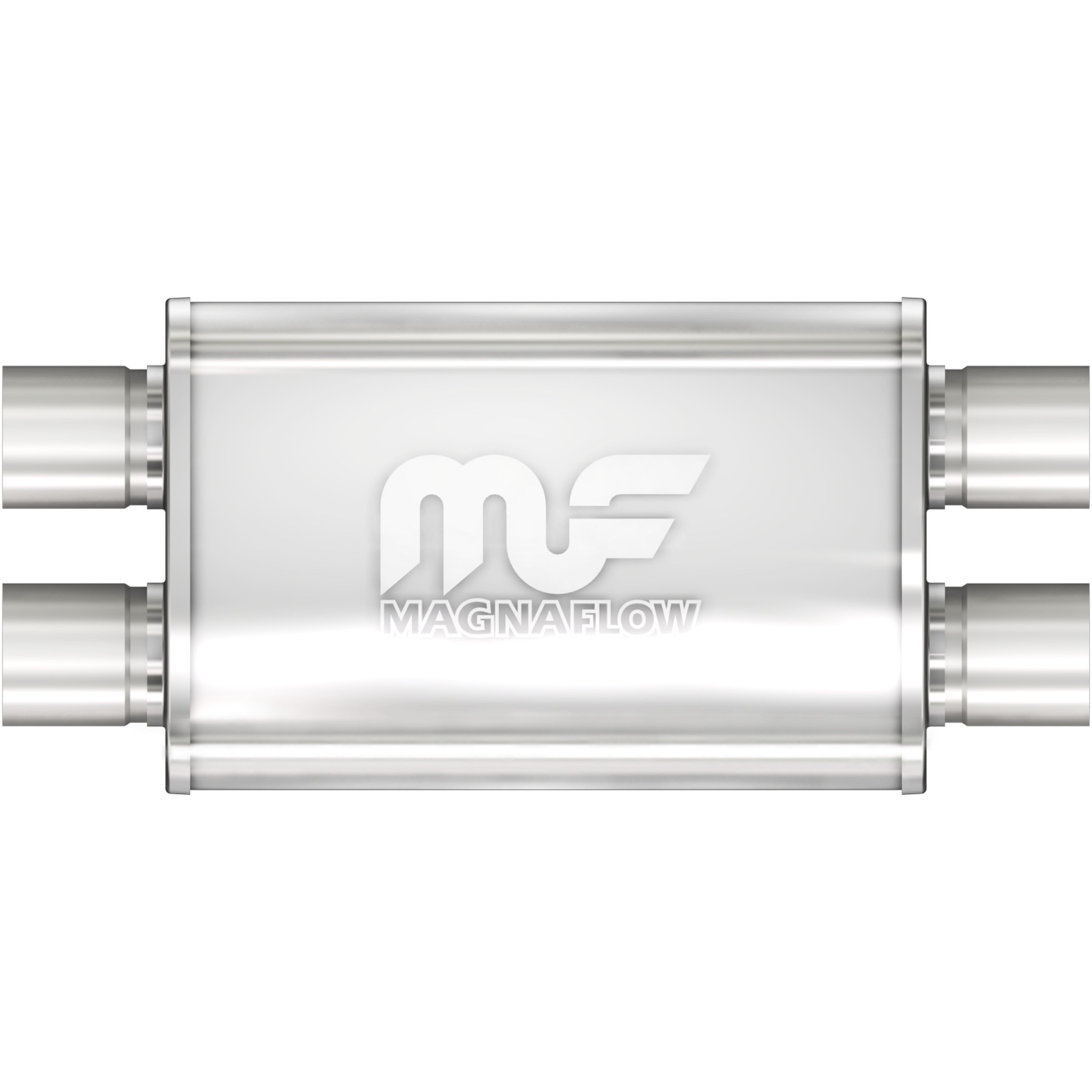 MagnaFlow Exhaust Products 11386 - Straight-Through Performance Muffler; 2.5in. Dual/Dual; 4x14x9 Body 1